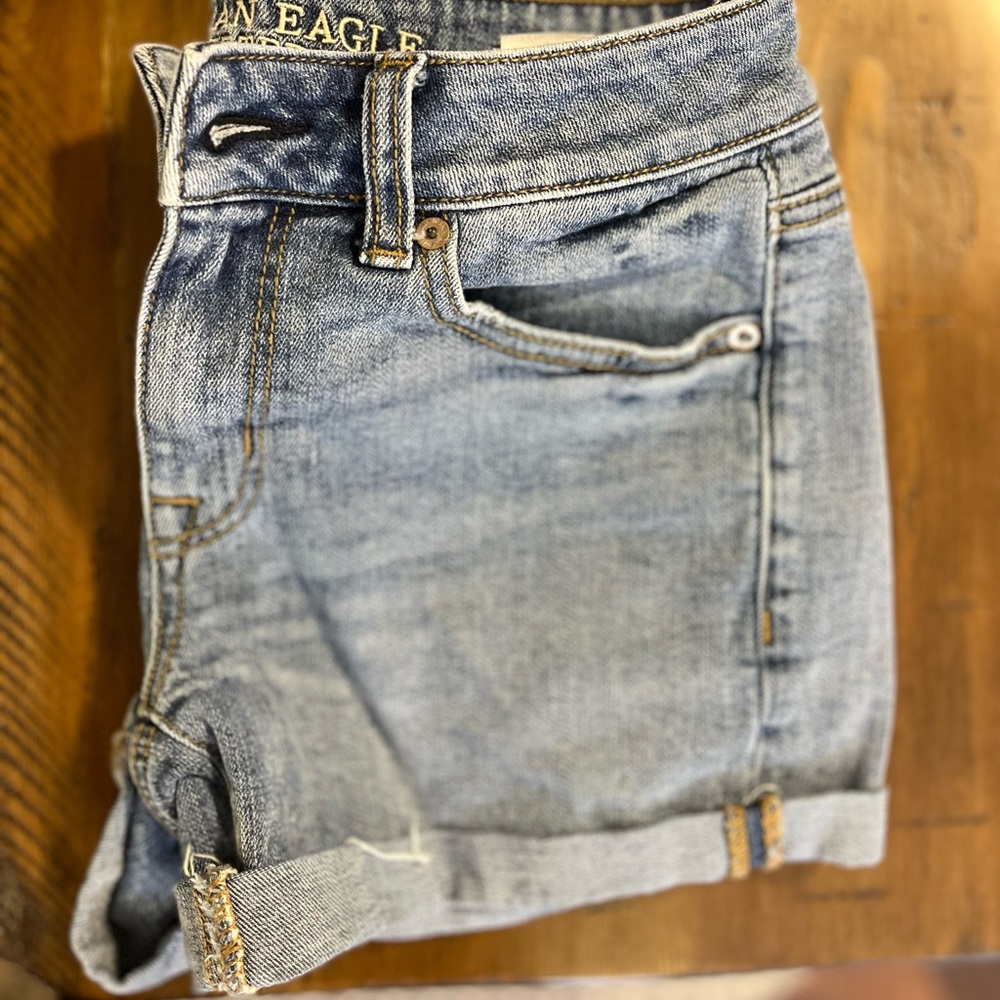 American Eagle denim shorts, boy midi, size 0 GUC